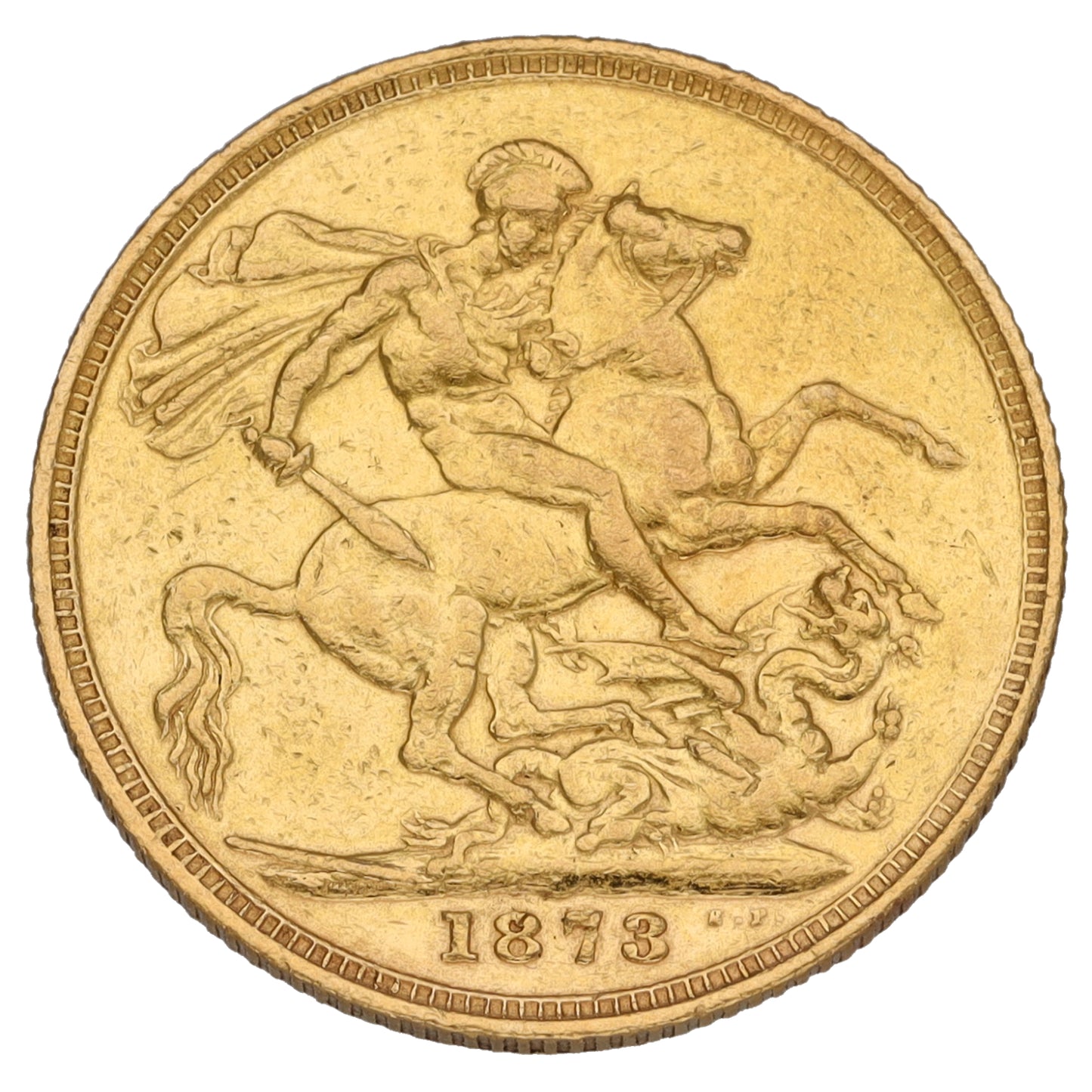 22ct Gold Queen Victoria Full Sovereign Coin 1873