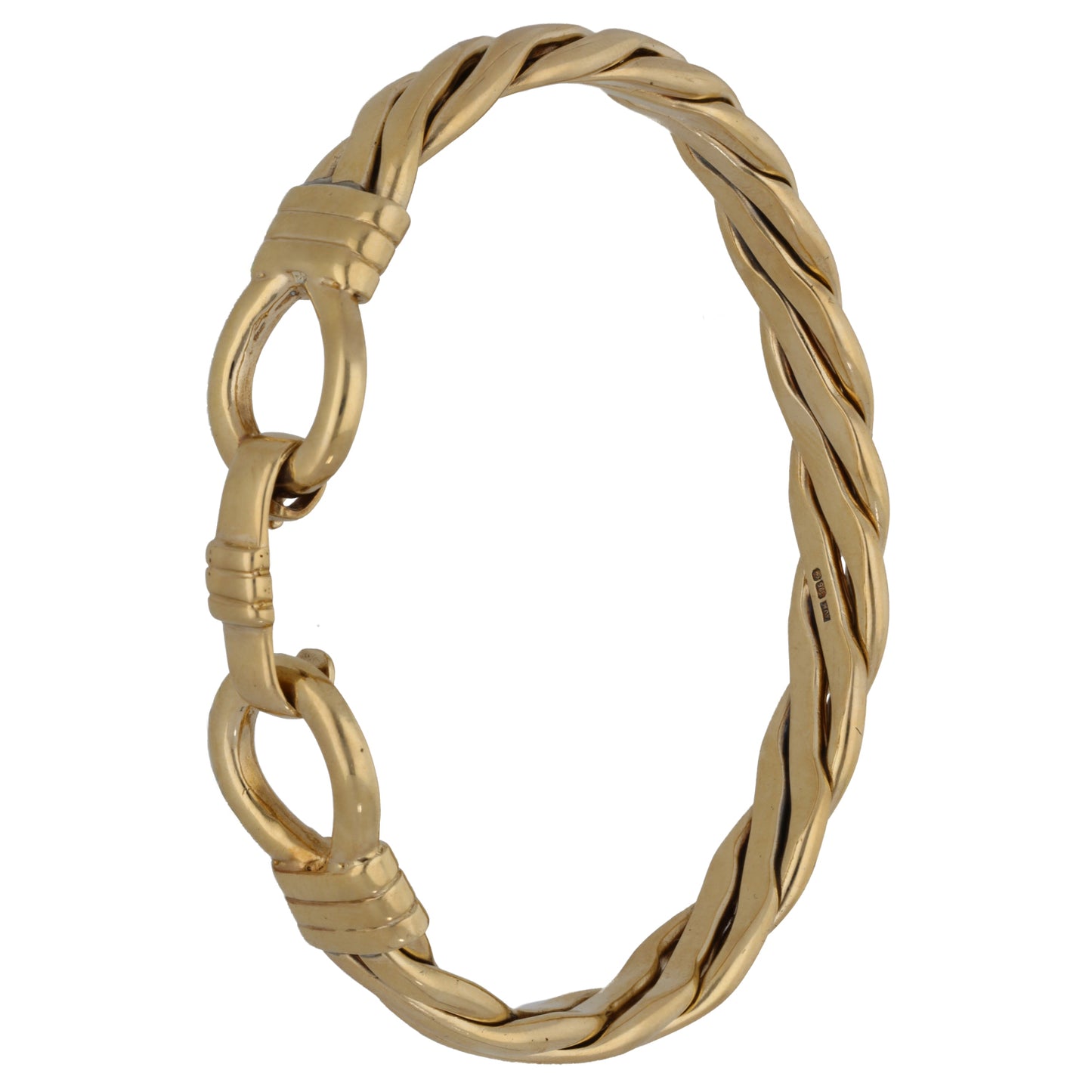 9ct Gold Hinged/Clasp Bangle