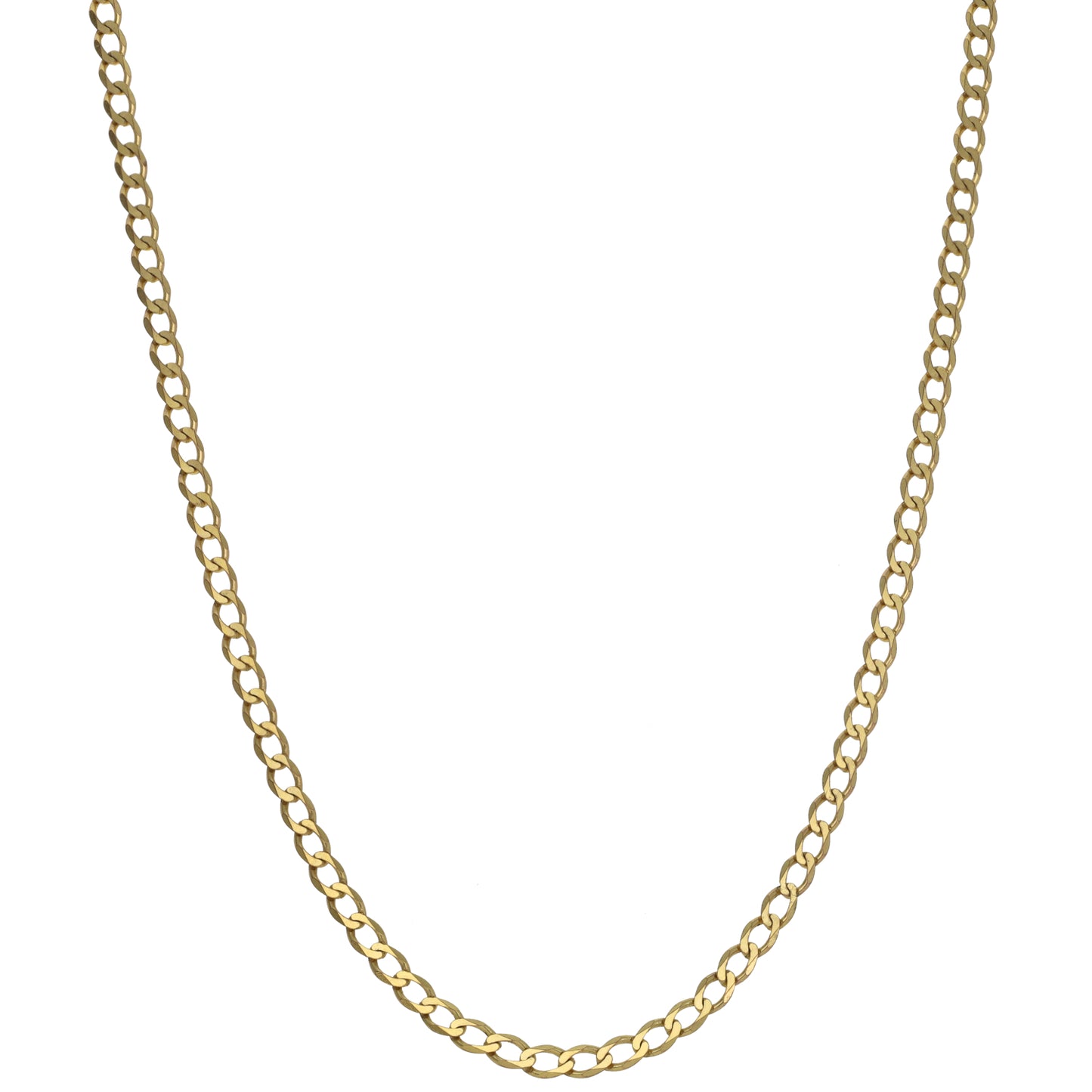 9ct Gold Curb Chain 24"