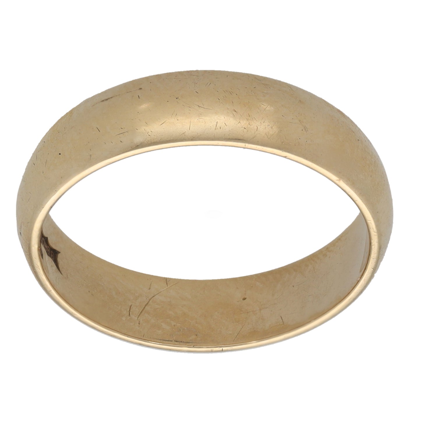 9ct Gold Plain Wedding Ring Size O