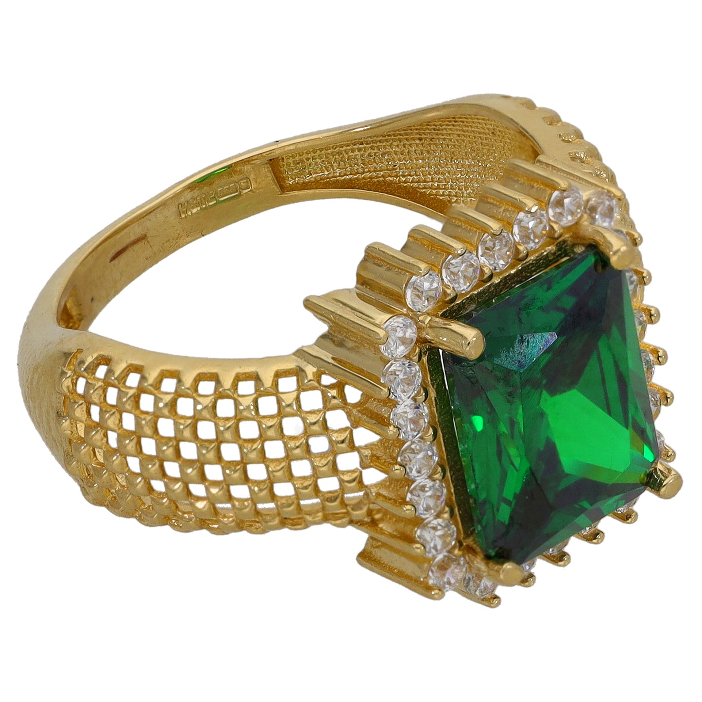 14ct Gold Imitation Dress/Cocktail Ring Size P