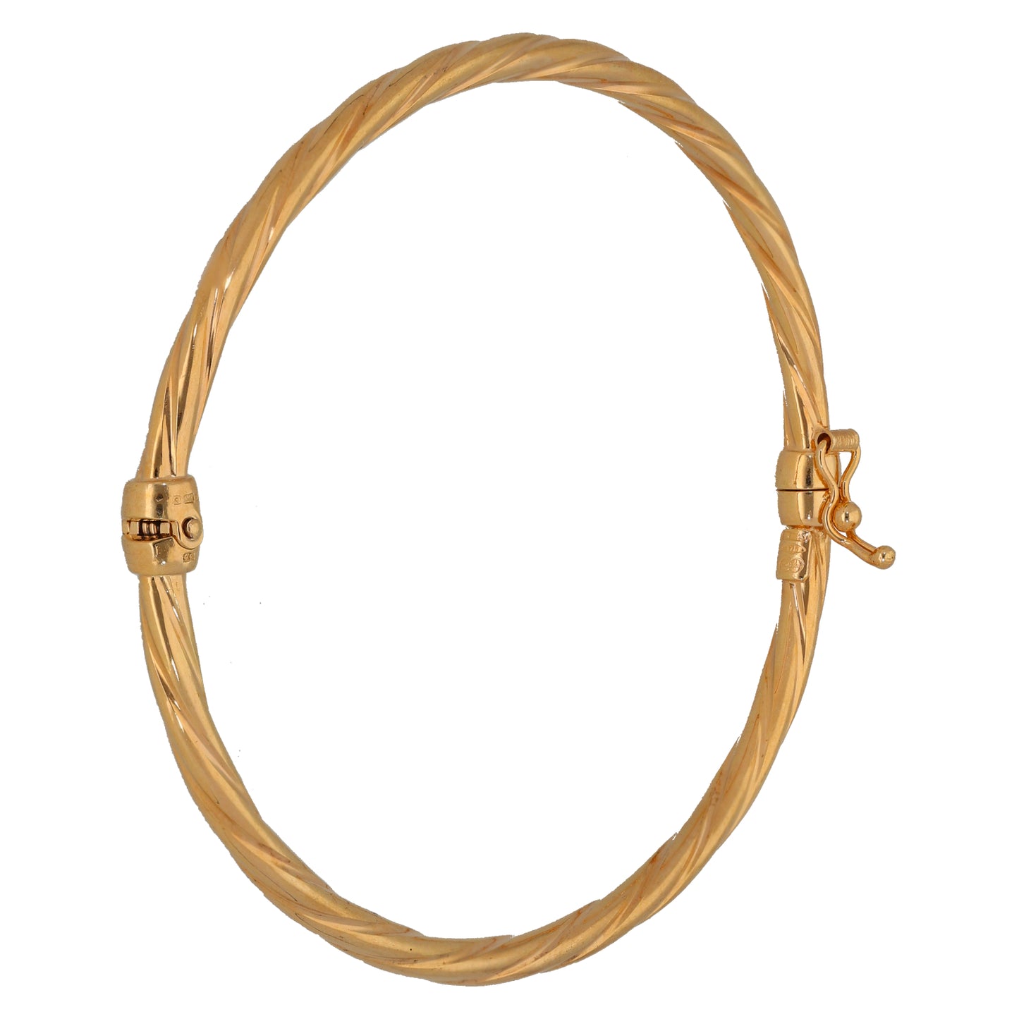 9ct Gold Hinged/Clasp Bangle