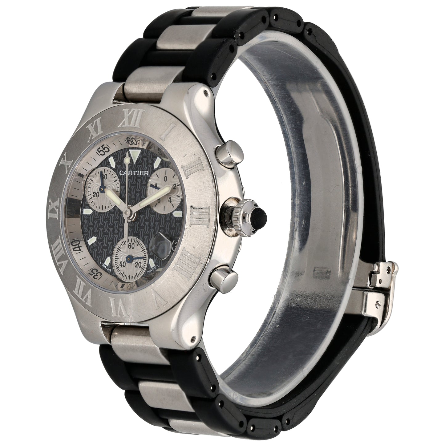 Cartier Chronoscaph 2424 38mm Stainless Steel Watch