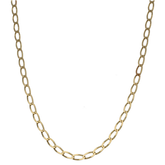 9ct Gold Curb Chain 20"