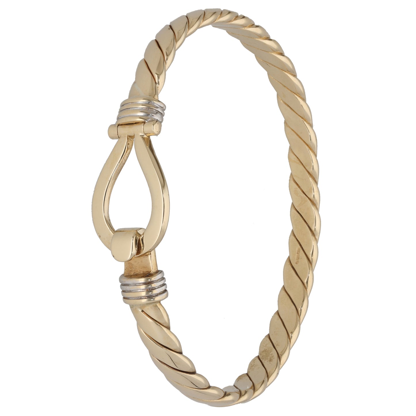 9ct Gold Hinged/Clasp Bangle