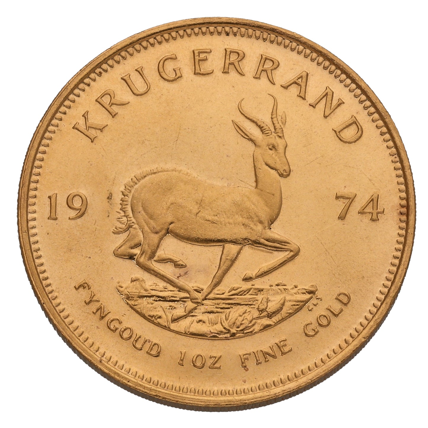 22ct Gold 1 OZ Krugerrand Coin 1974