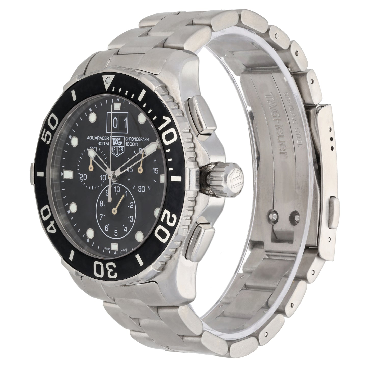 Tag Heuer Aquaracer CAN1010 43mm Stainless Steel Watch