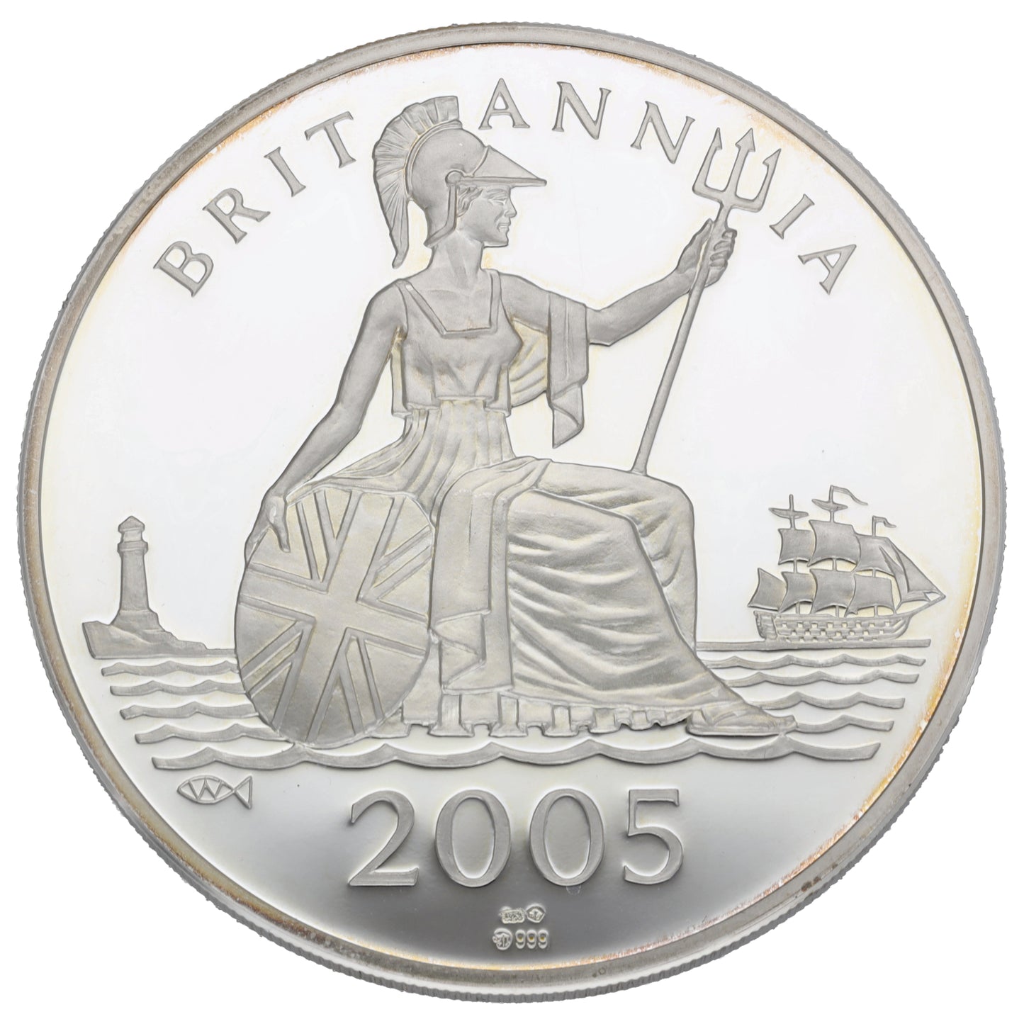 Silver Royal Wedding Britannia 2005