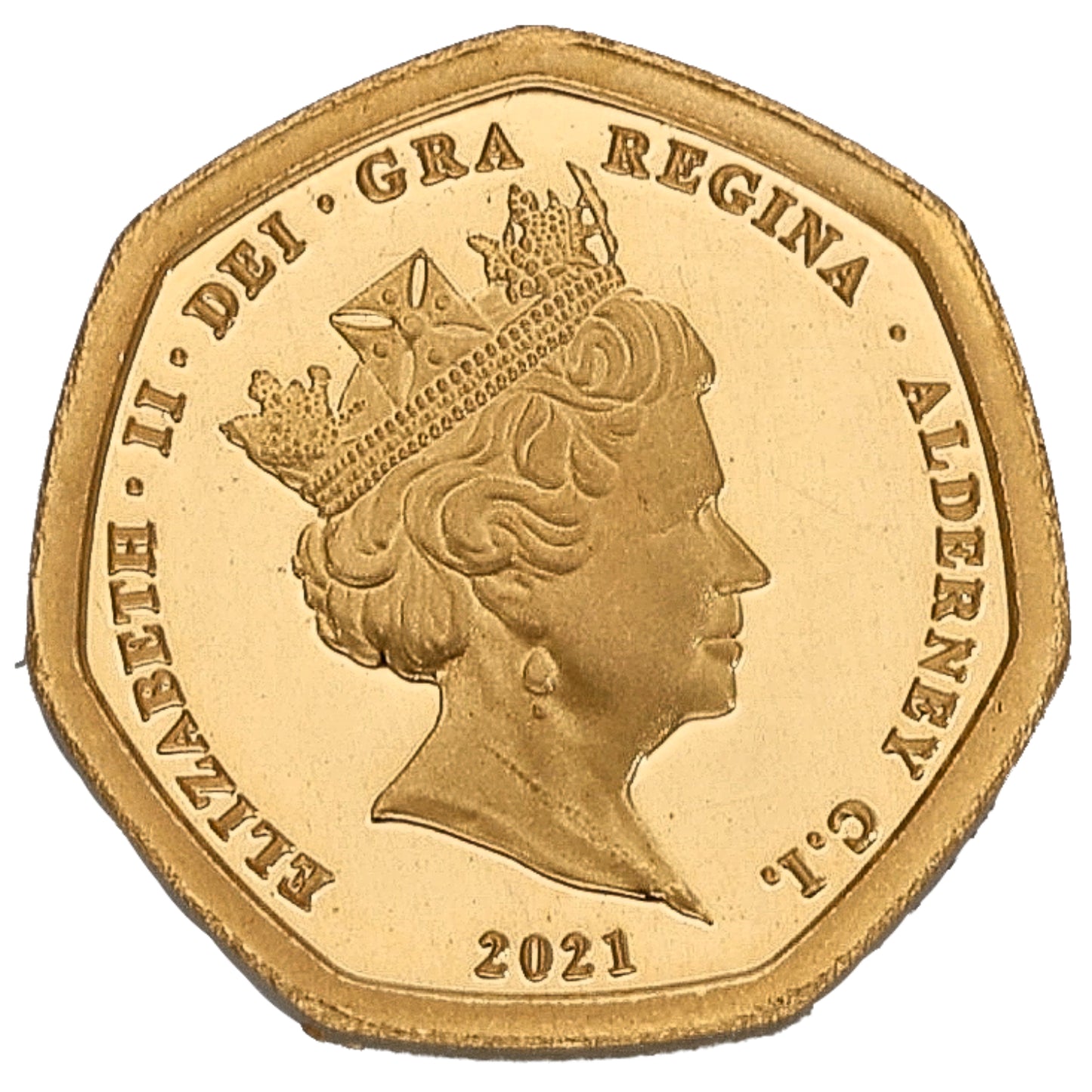 22ct Gold Queen Elizabeth II Decimalisation Eighth Sovereign Coin 2021