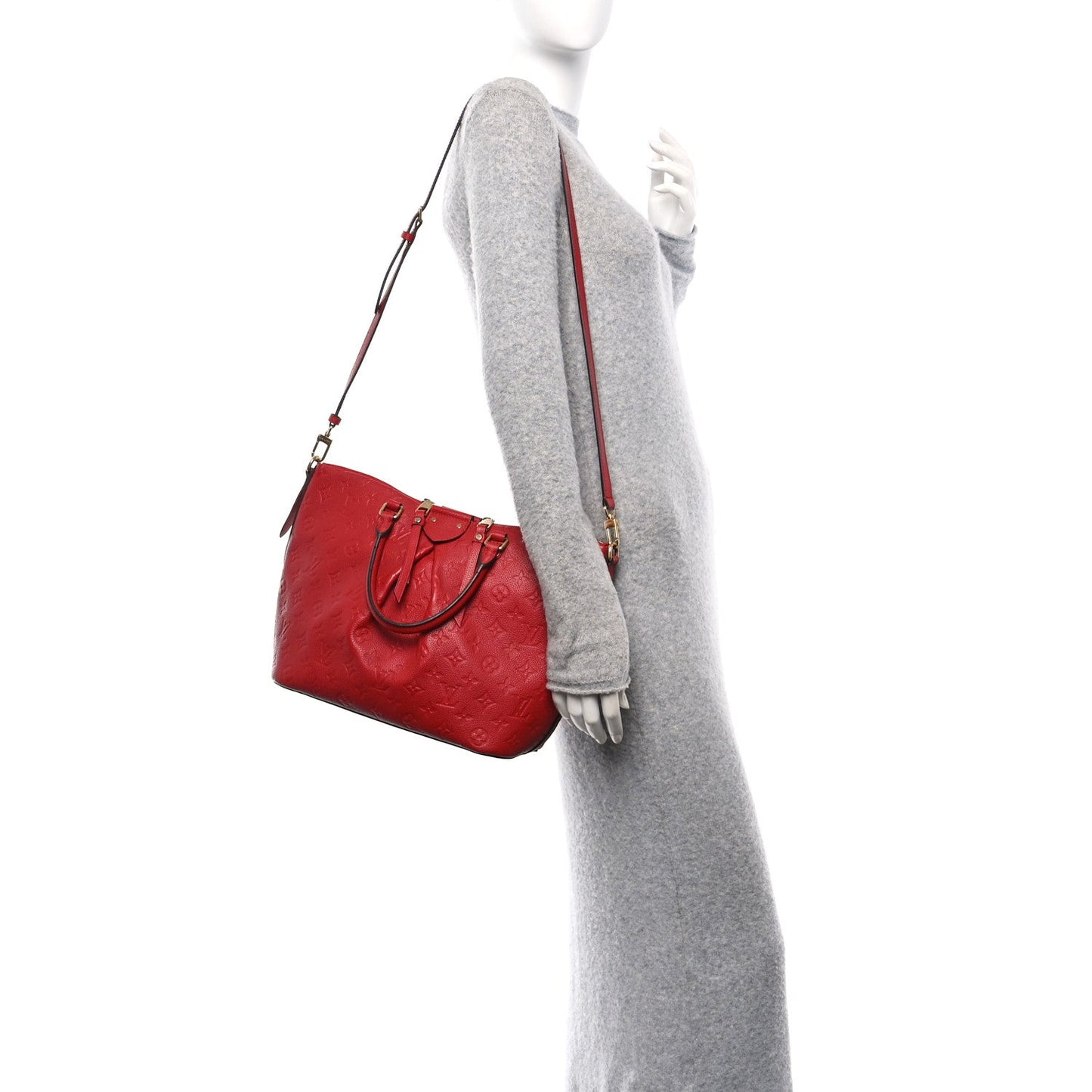 Louis Vuitton Mazarine MM Monogram Empreinte Leather Bag - Cherry