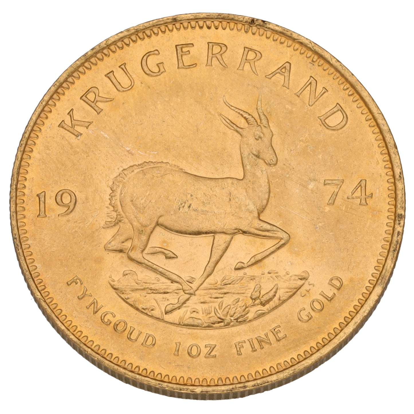 22ct Gold 1 OZ Krugerrand Coin 1974