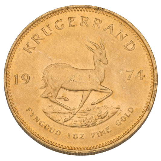 22ct Gold 1 OZ Krugerrand Coin 1974