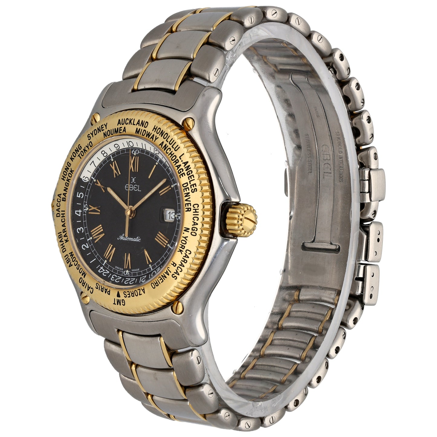 Ebel Vpyager 1124913 38mm Bi-Colour Watch