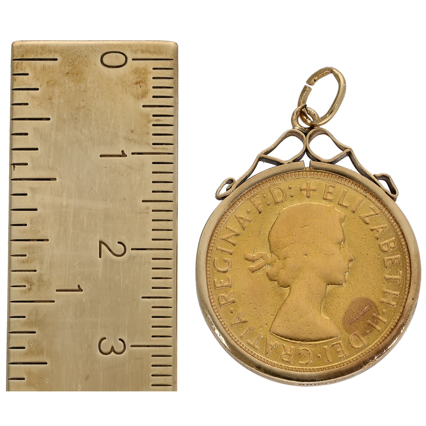 9ct Gold Full Sovereign Coin Pendant