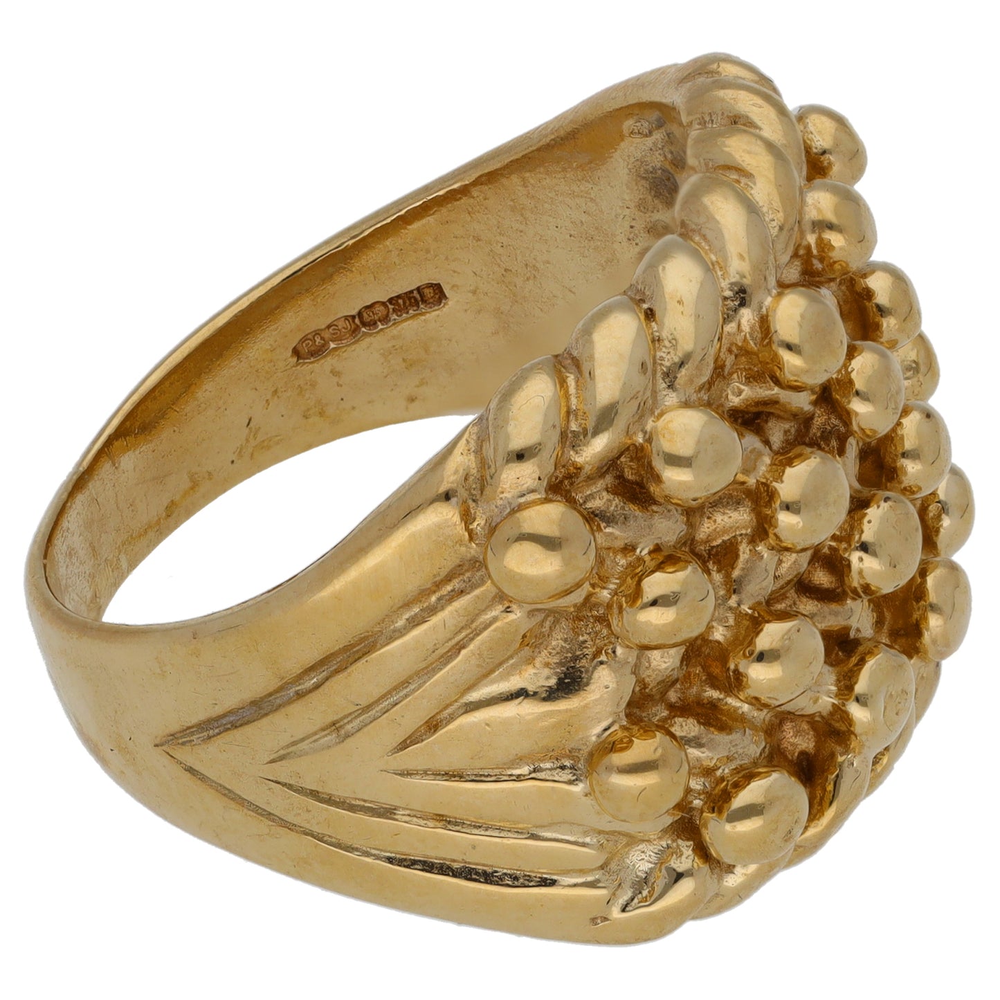 9ct Gold Keeper Ring Size T