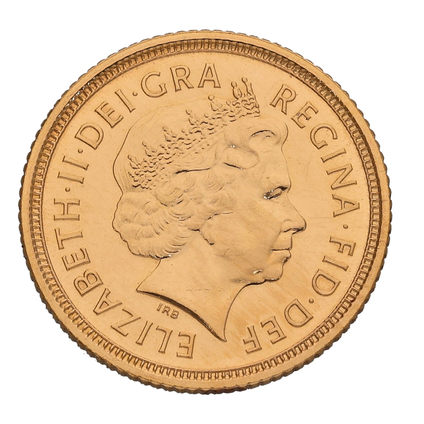 22ct Gold Queen Elizabeth II Half Sovereign Coin 2005