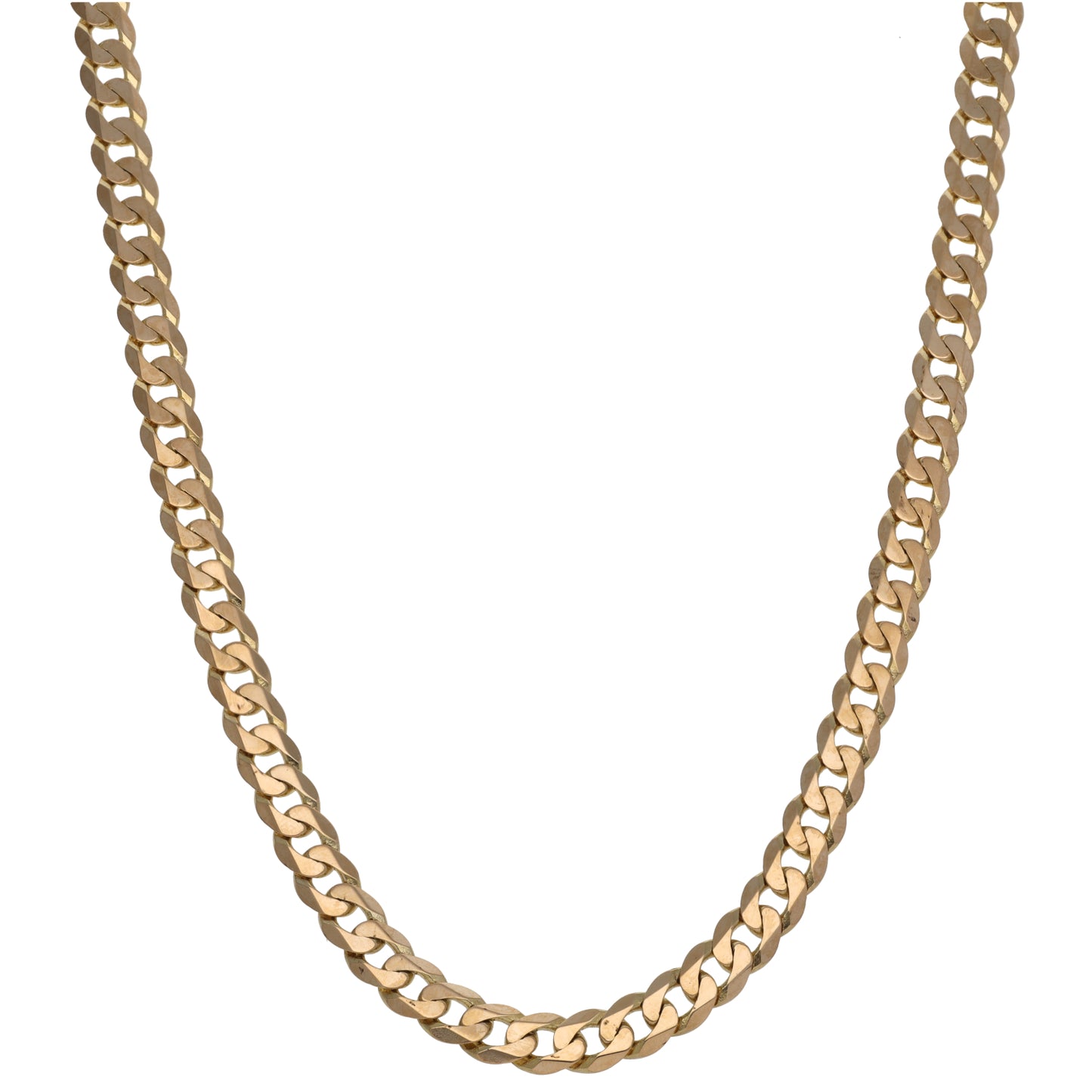 9ct Gold Curb Chain 18"