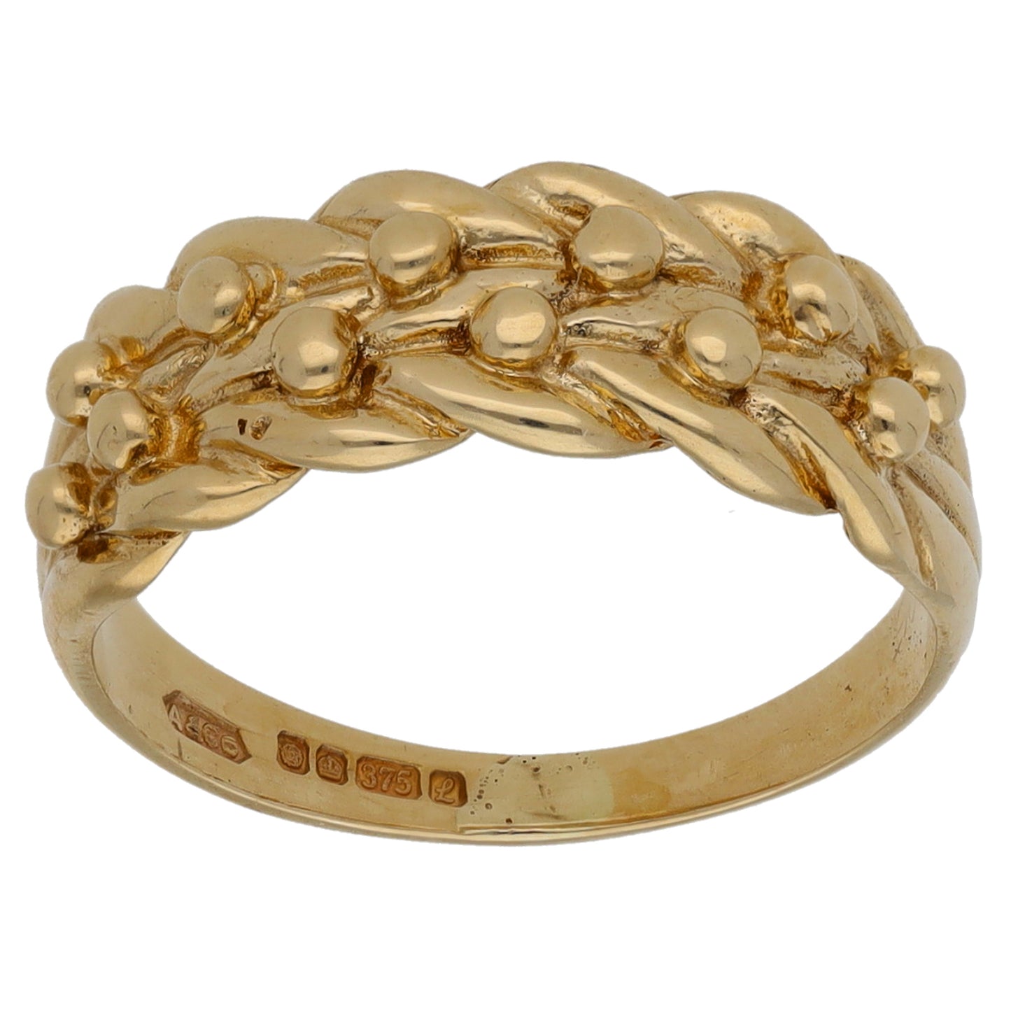 9ct Gold Keeper Ring Size M