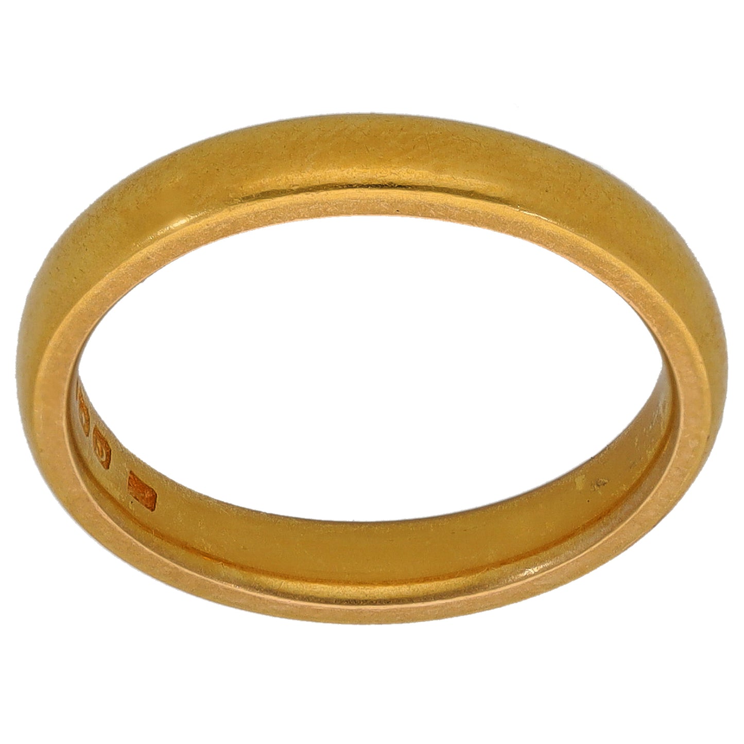22ct Gold Plain Wedding Ring Size K