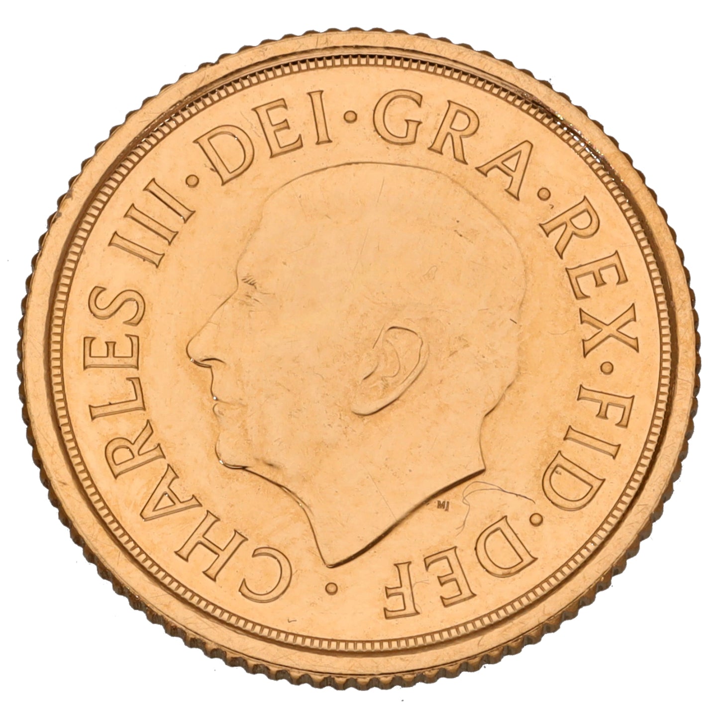 22ct Gold King Charles III Half Sovereign Coin 2024