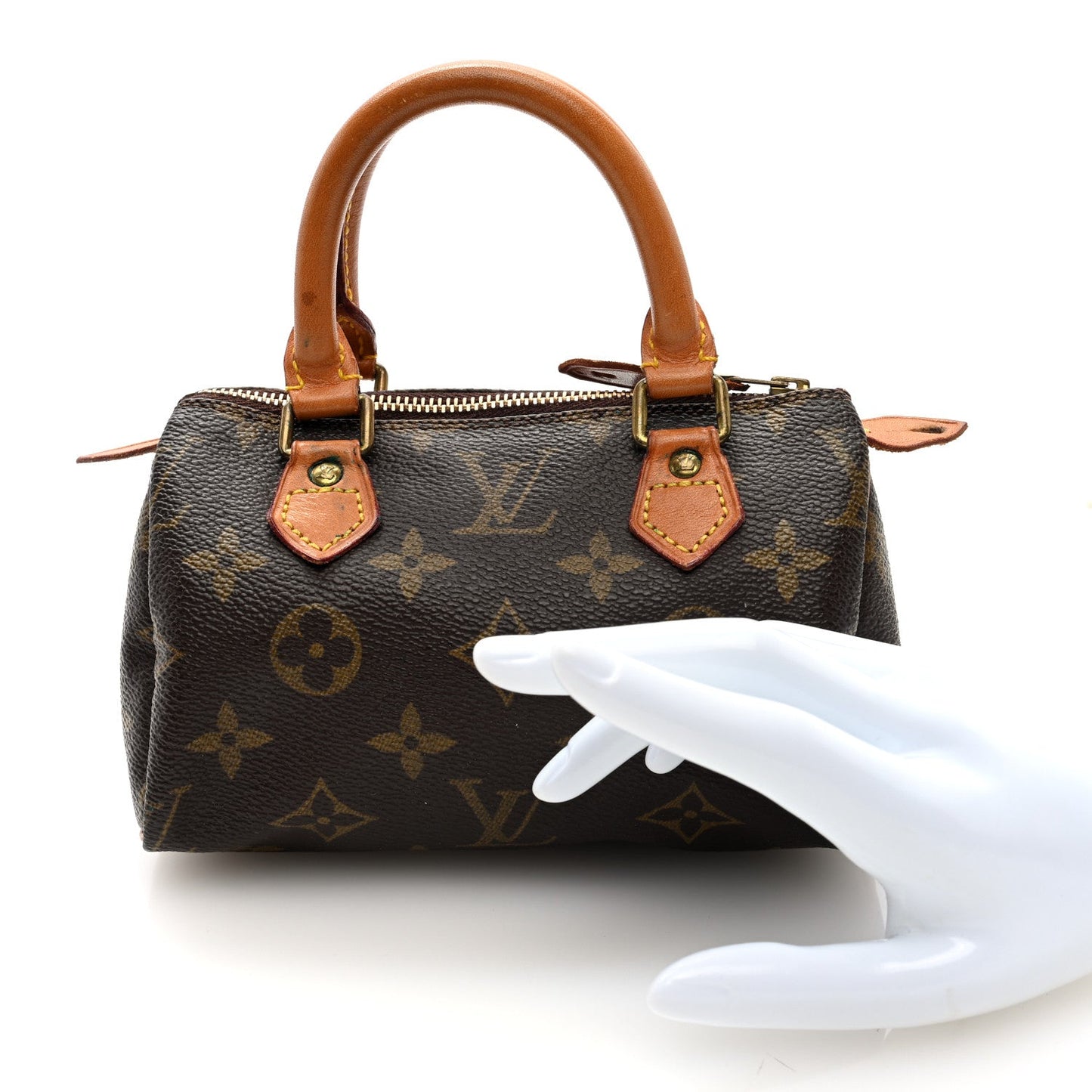 Louis Vuitton Nano Speedy Monogram Coated Canvas Bag - Brown