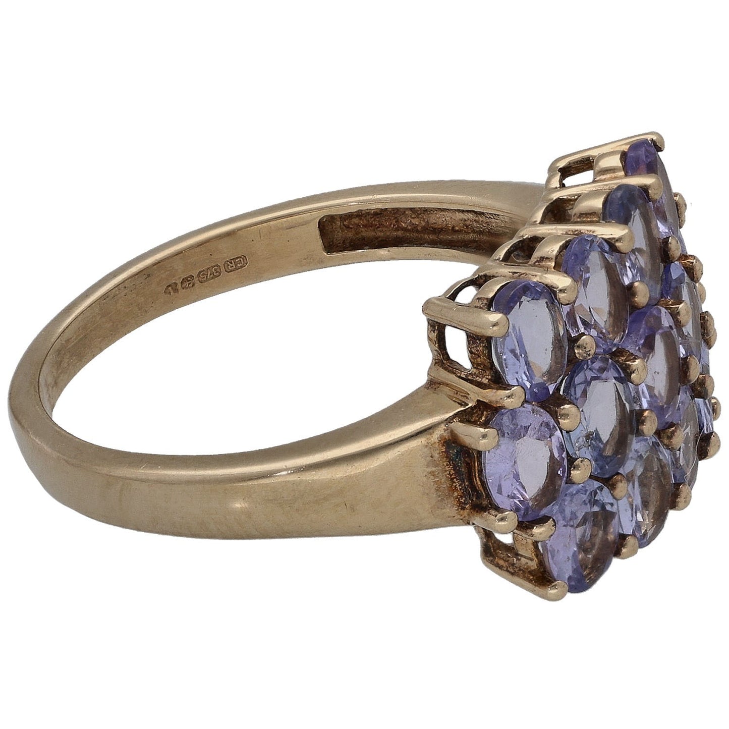 9ct Gold Tanzanite Dress/Cocktail Ring Size N