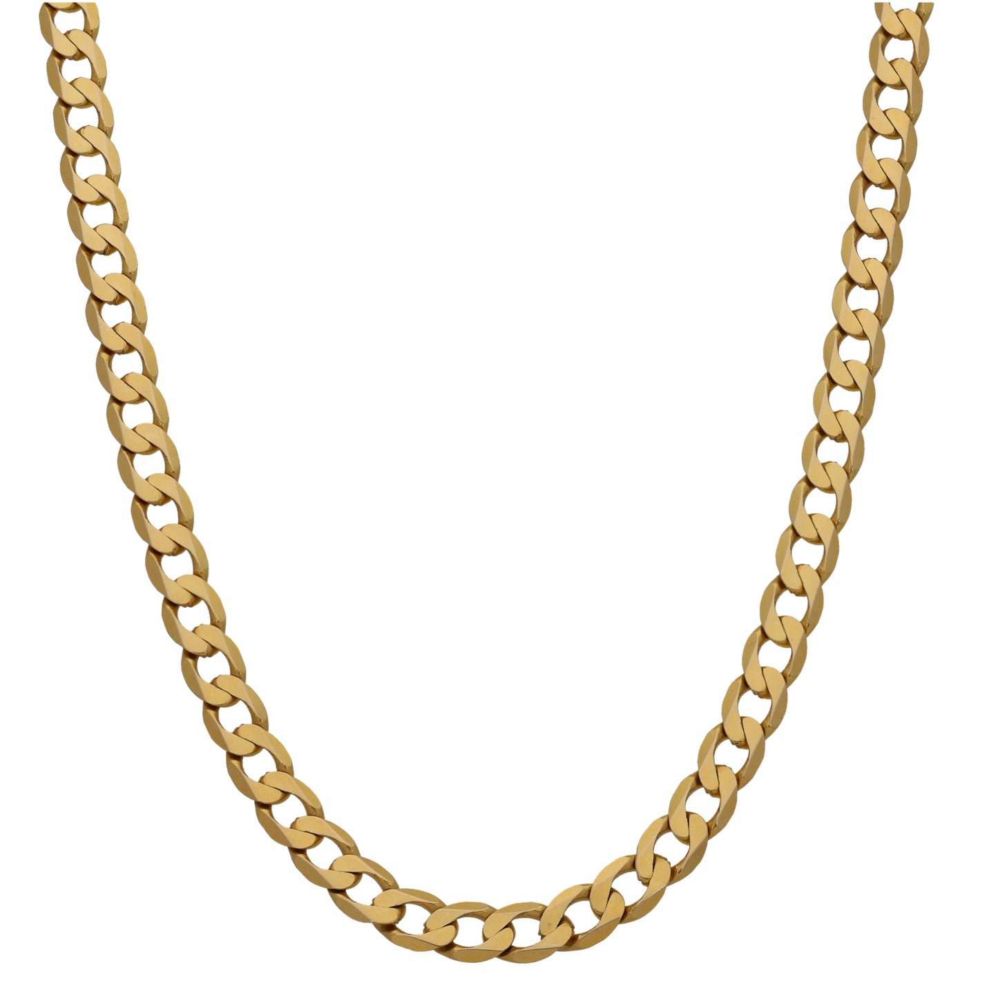 9ct Gold Curb Chain 22"