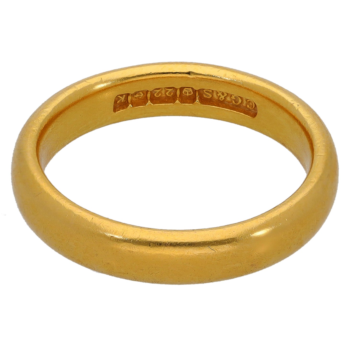 22ct Gold Plain Wedding Ring Size K