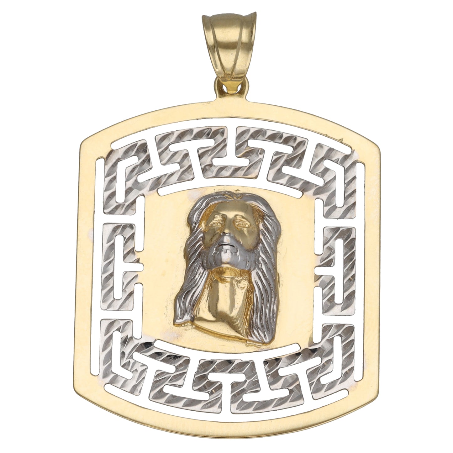 14ct Bicolour Gold Jesus Religious/Symbolic Pendant