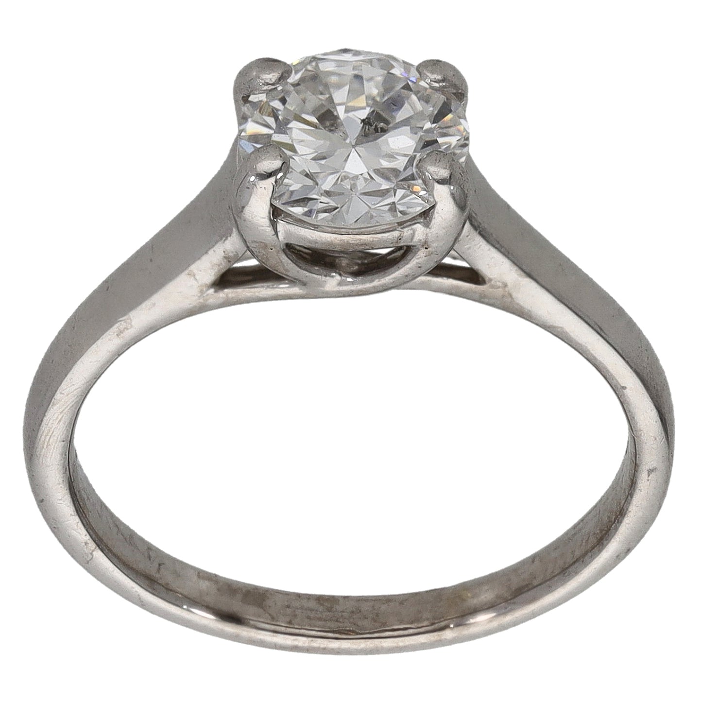 18ct White Gold 1.06ct Diamond Solitaire Ring Size L