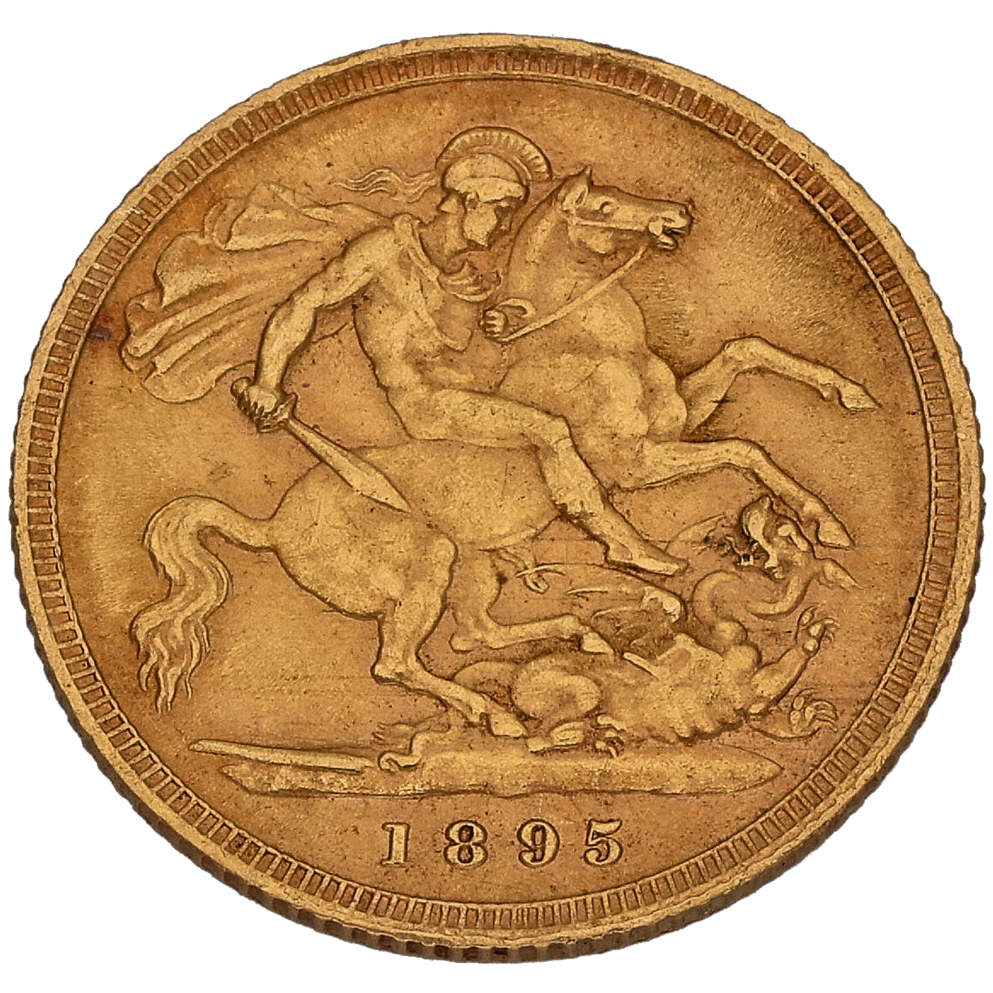 22ct Gold Queen Victoria Half Sovereign Coin 1895