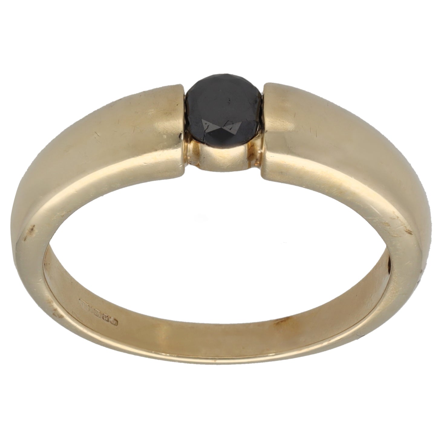 9ct Gold 0.33ct Diamond Solitaire Ring Size T