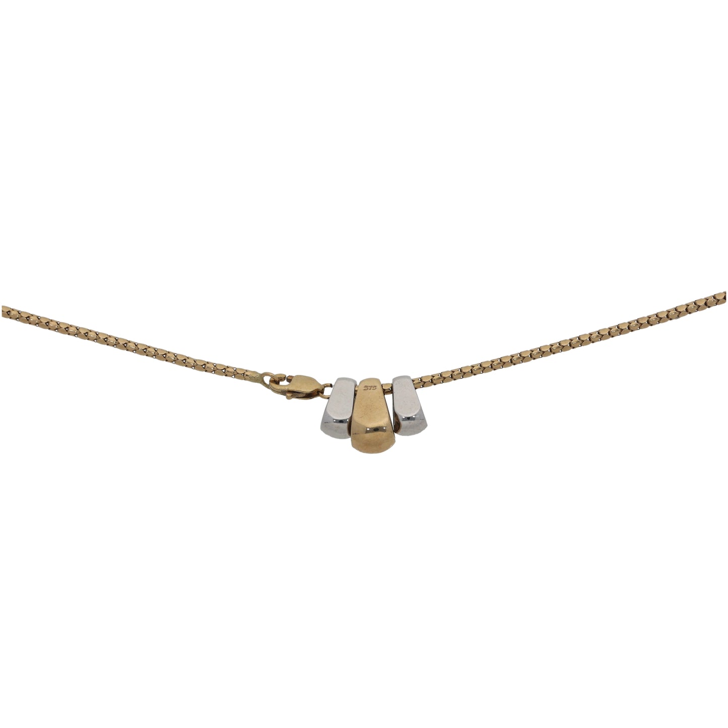 9ct Gold 0.16ct Diamond Dress/Cocktail Pendant With Chain