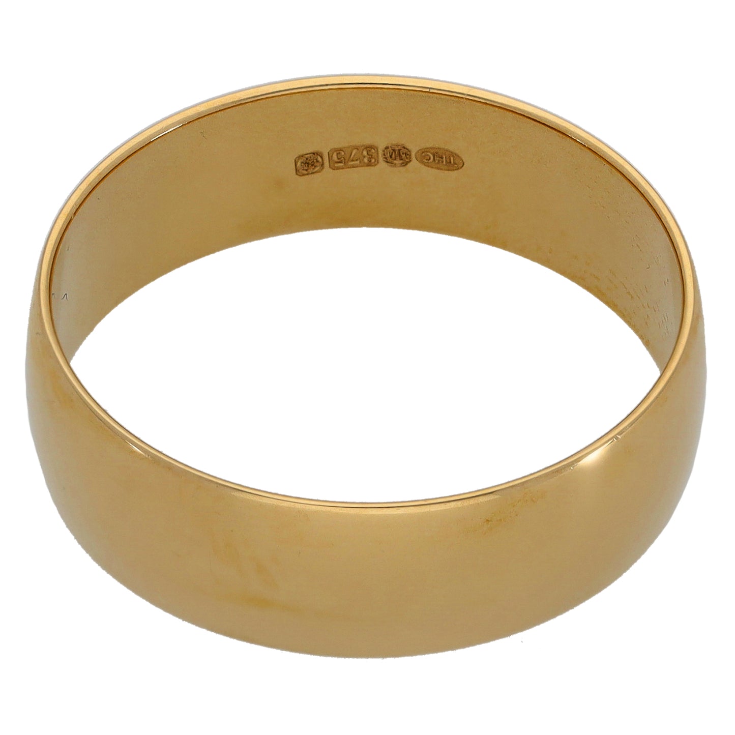 9ct Gold Plain Wedding Ring Size Y
