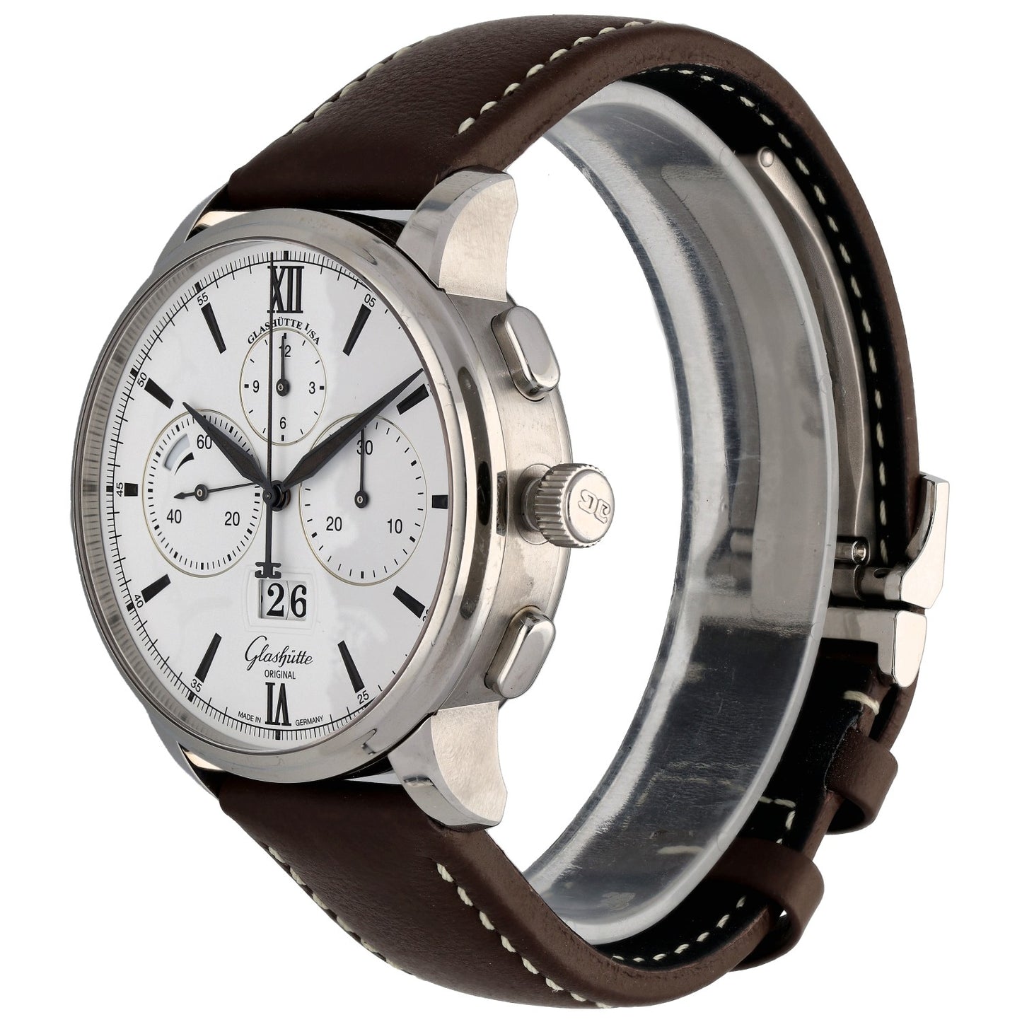 Glashütte Original Senator Chronograph 1.37.01.05.02.35 42mm Stainless Steel Watch