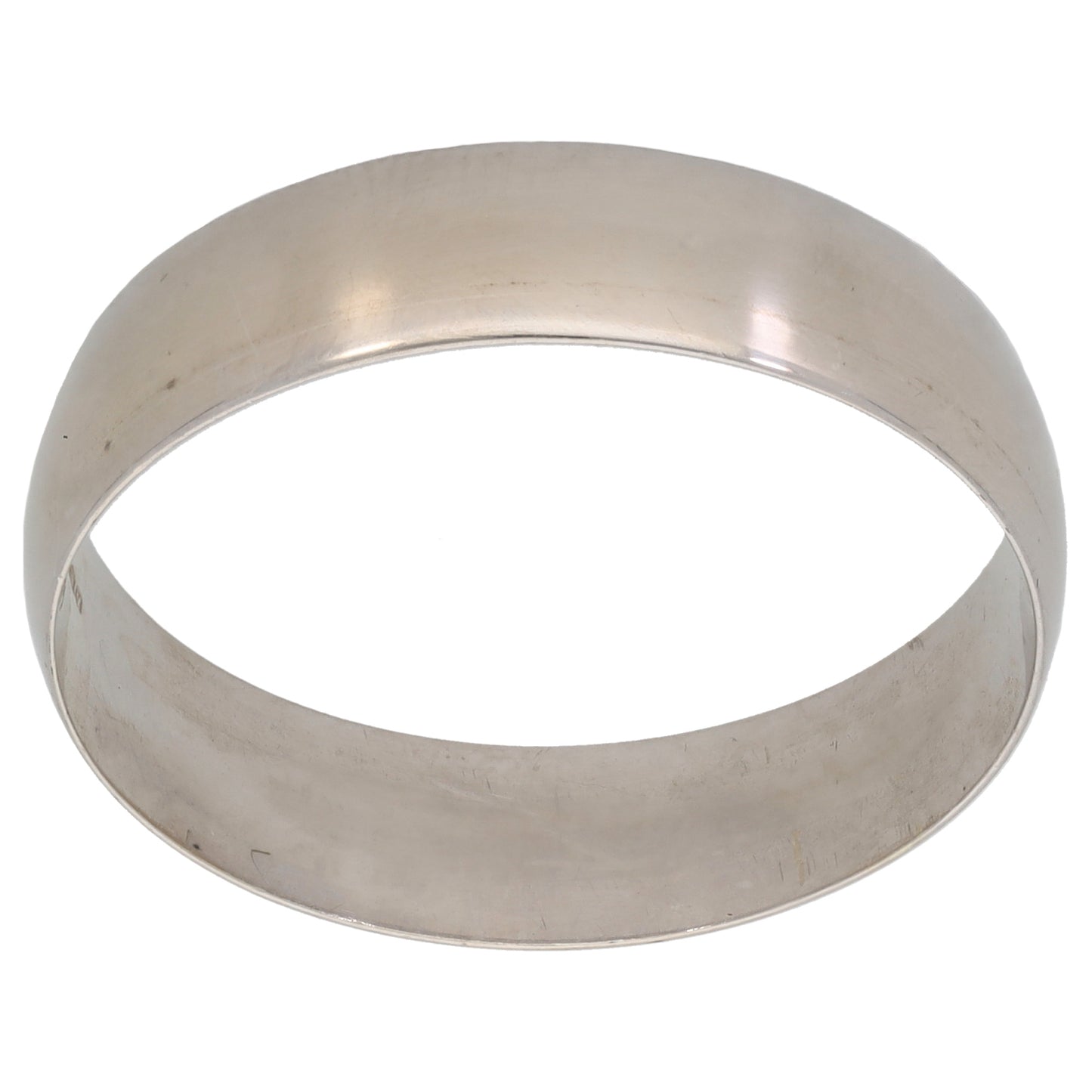 9ct White Gold Plain Wedding Ring Size Z+3