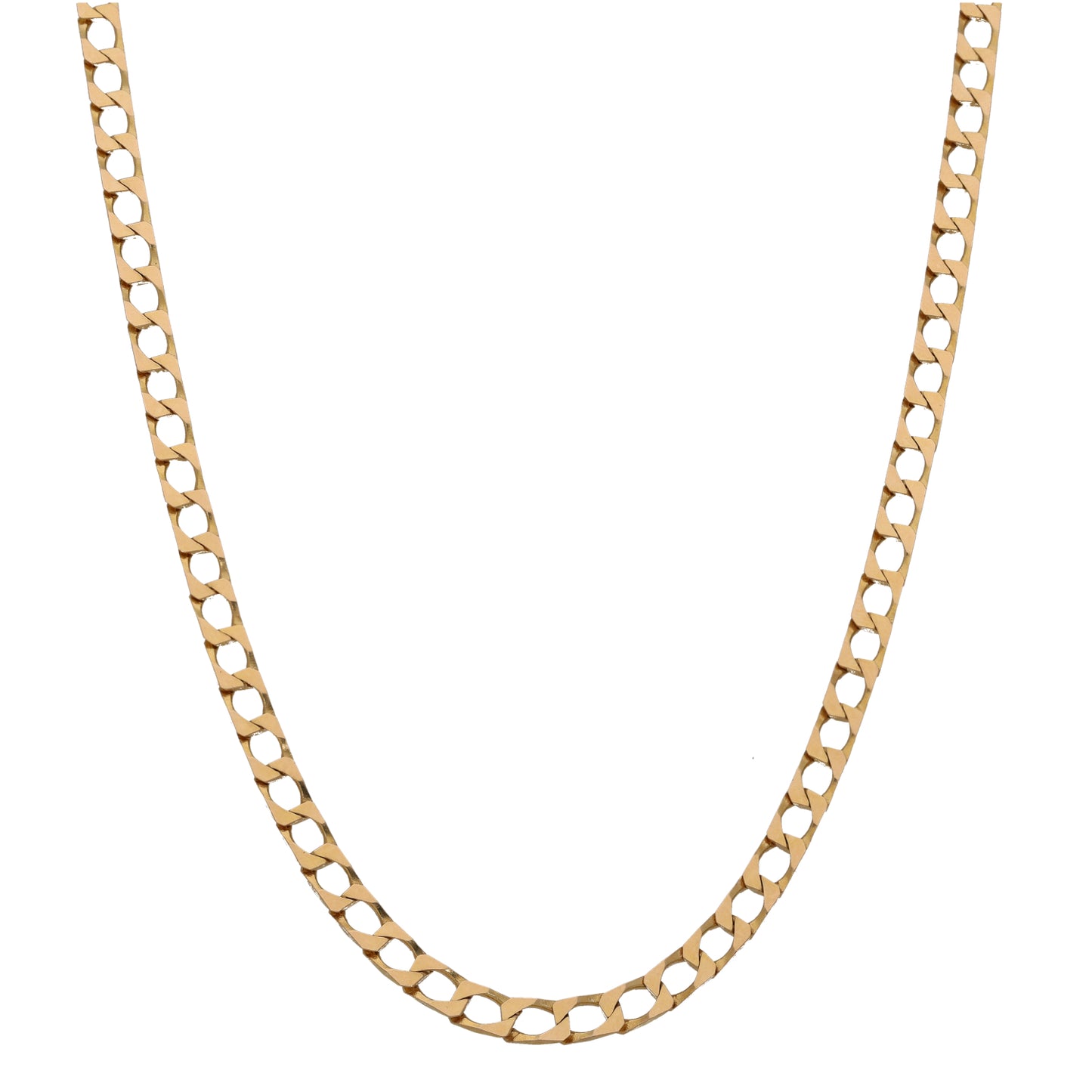 9ct Gold Curb Chain 20"