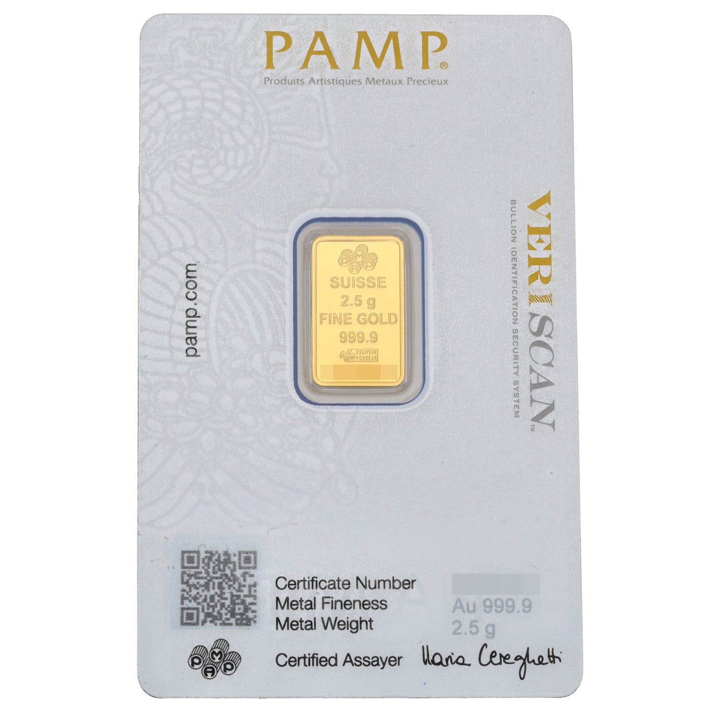 24ct 2.5g Gold Bar