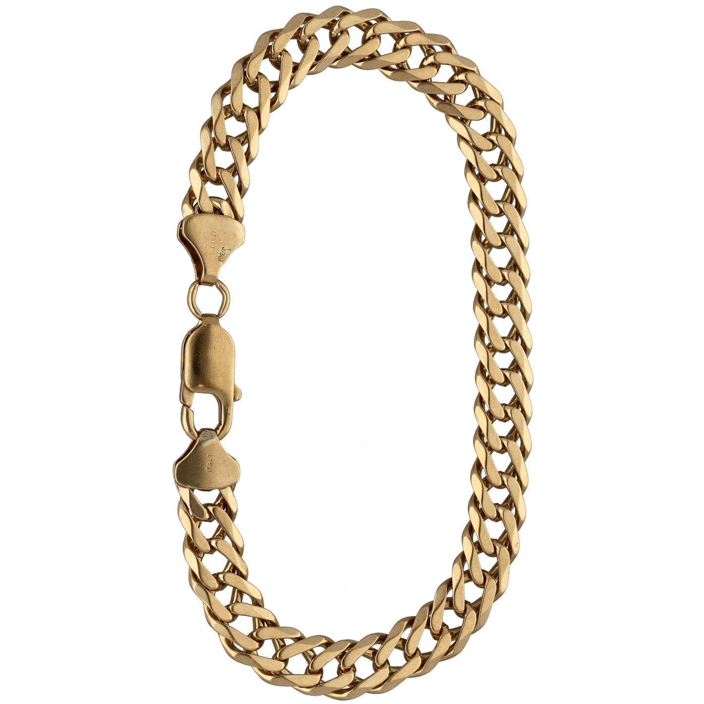 9ct Gold Double Curb Bracelet