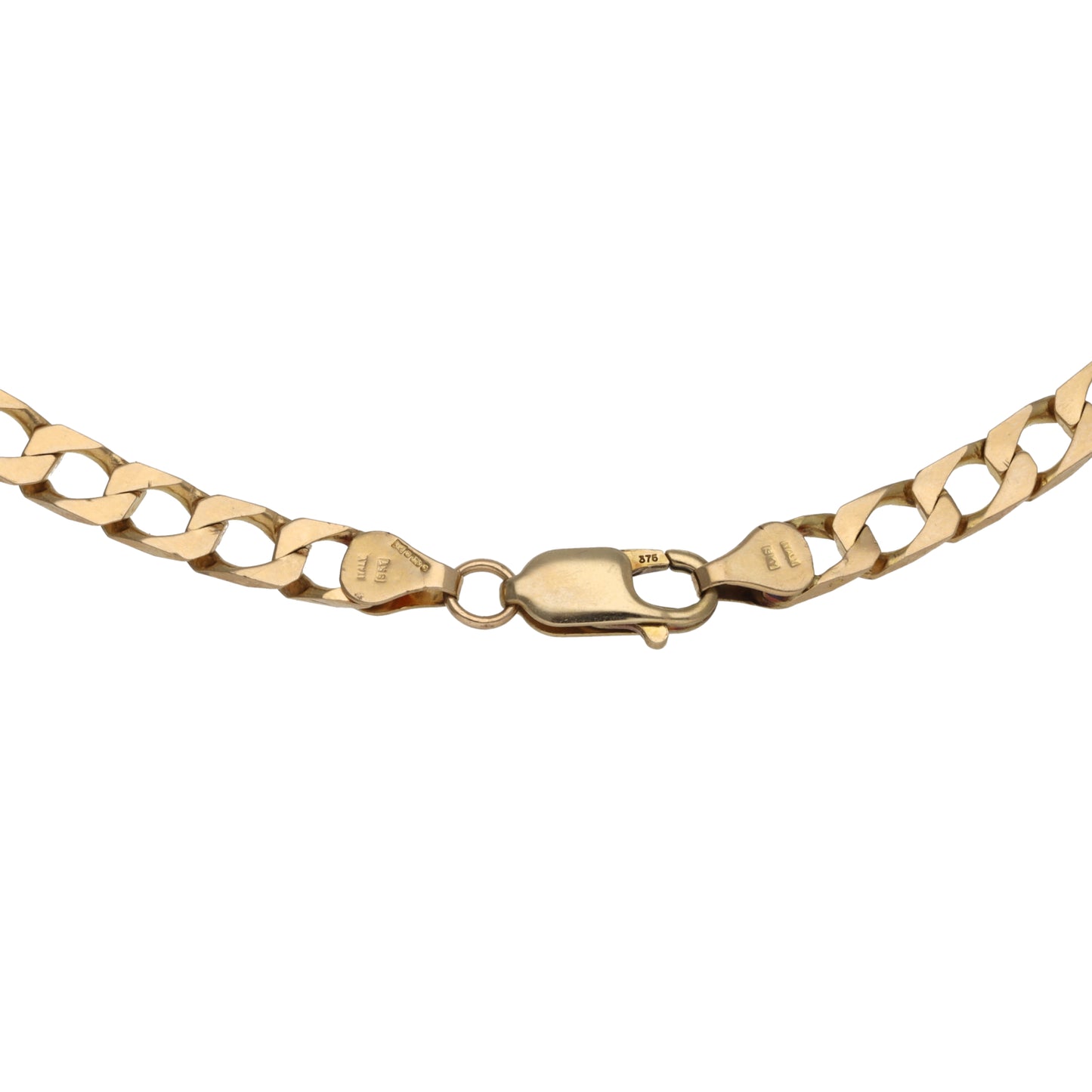 9ct Gold Curb Chain 18"
