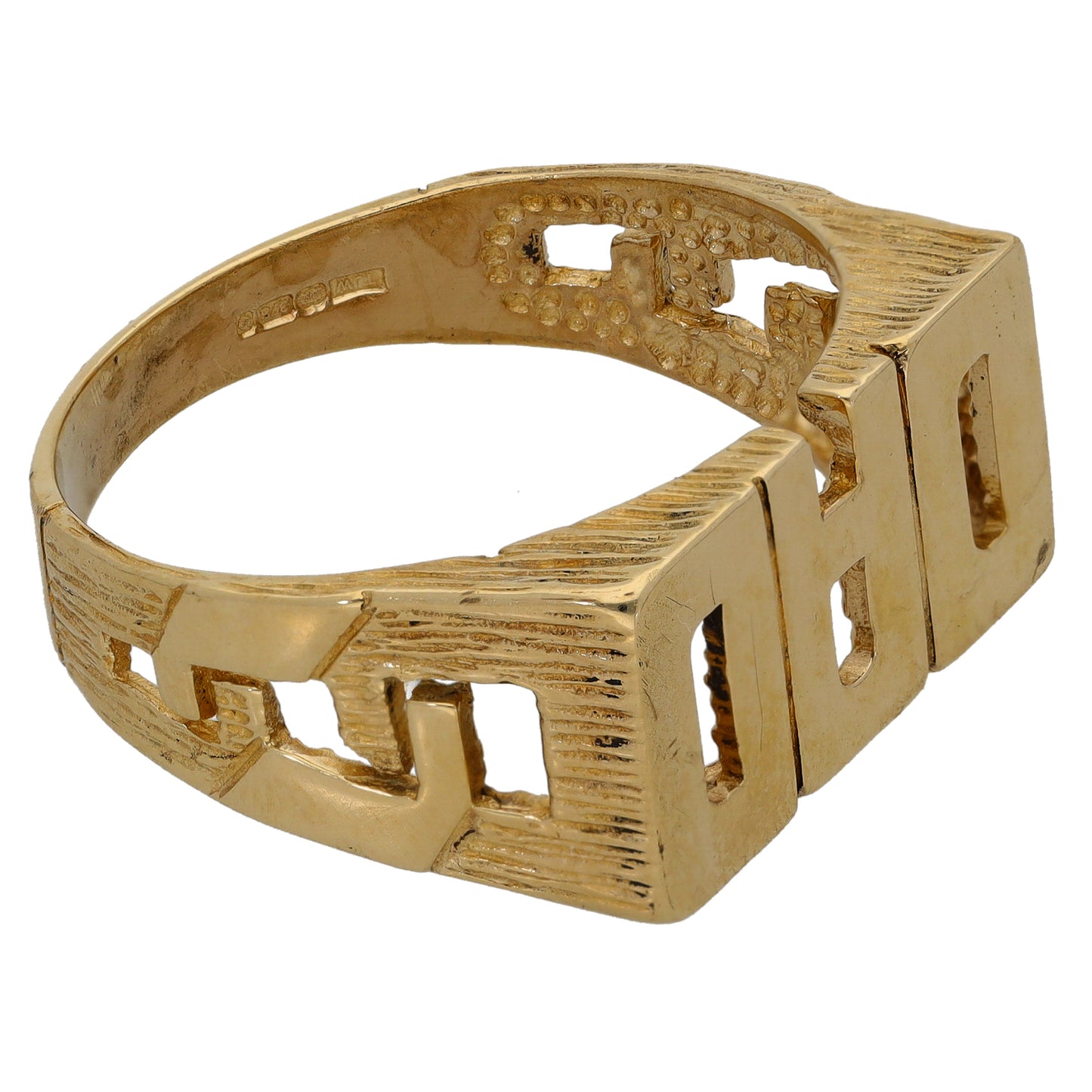 9ct Gold Dad Ring Size Y