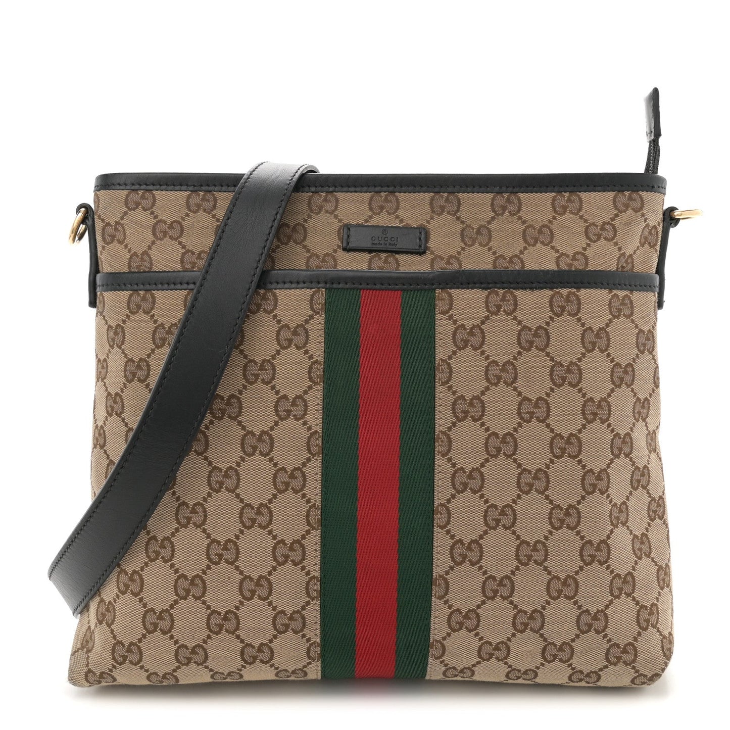 Gucci Sherry Line GG Canvas Bag - Beige & Brown