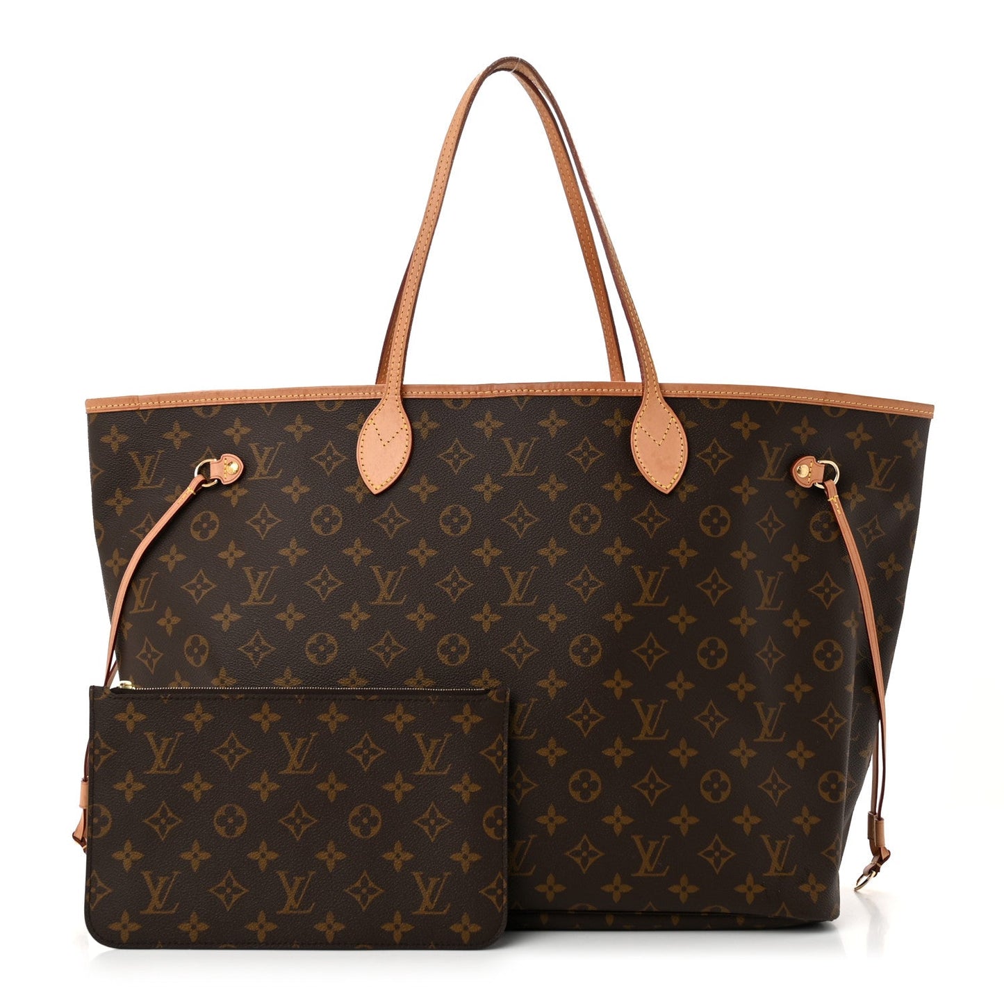 Louis Vuitton Monogram Neverfull GM Coated Canvas Bag - Brown