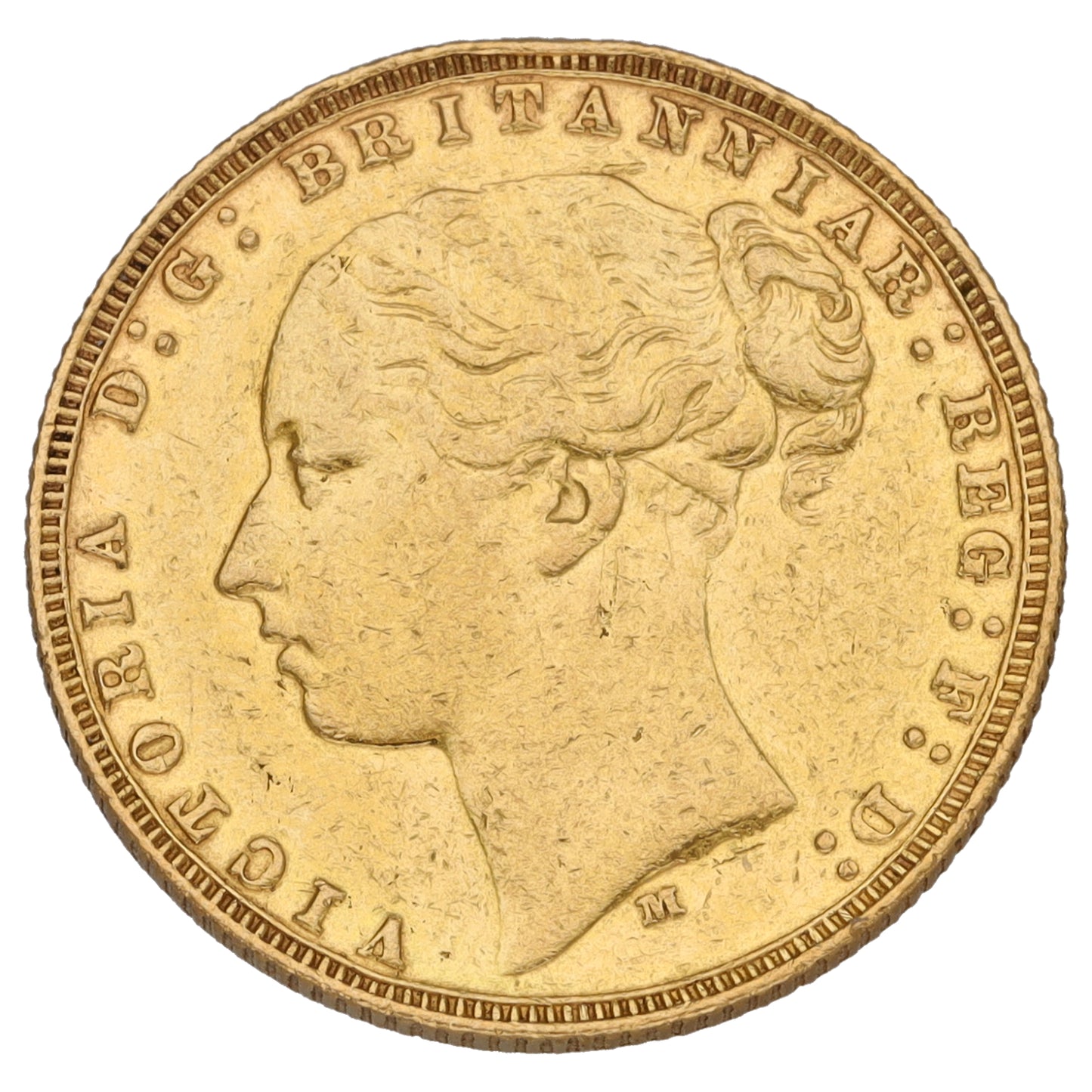 22ct Gold Queen Victoria Full Sovereign Coin 1873
