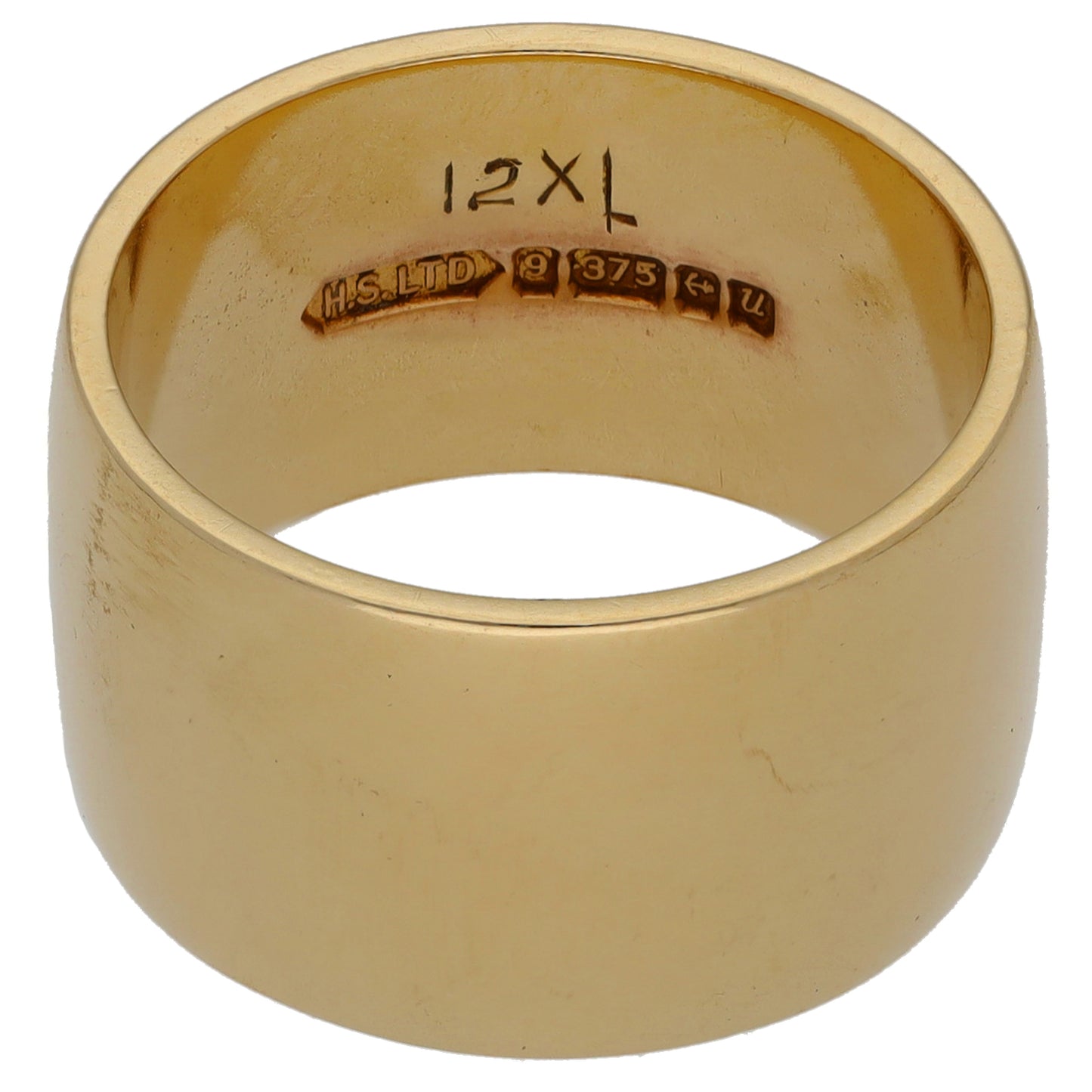 9ct Gold Plain Wedding Ring Size M