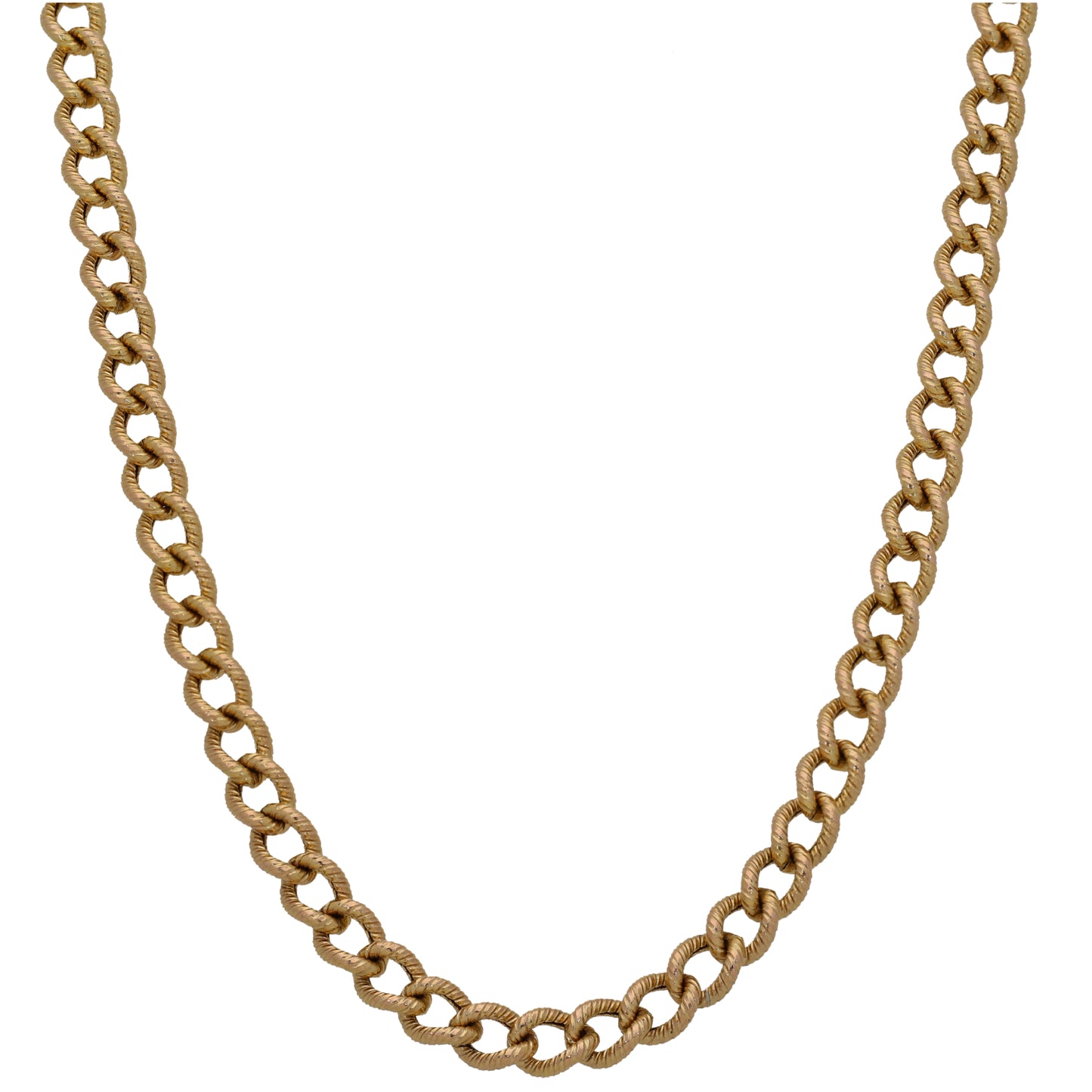9ct Gold Curb Chain 18"