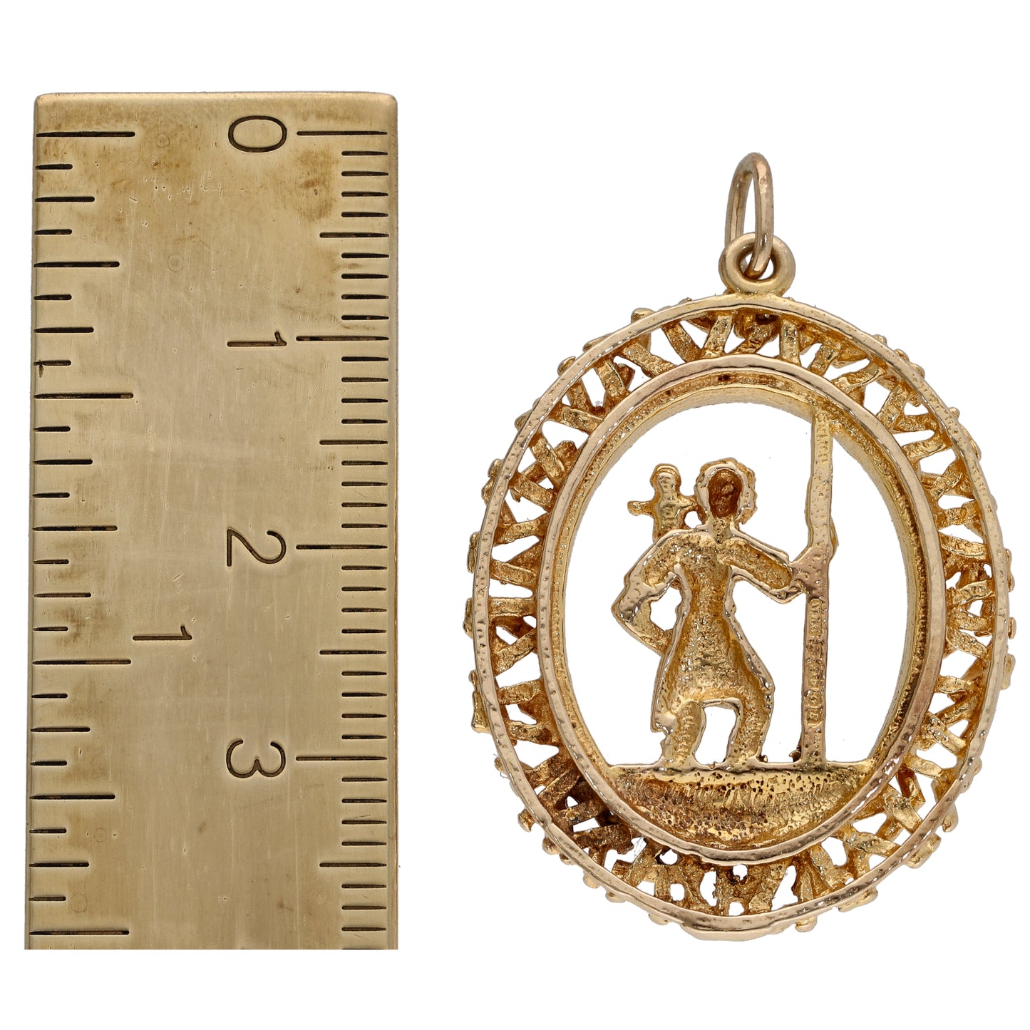 9ct Gold St Christopher Pendant