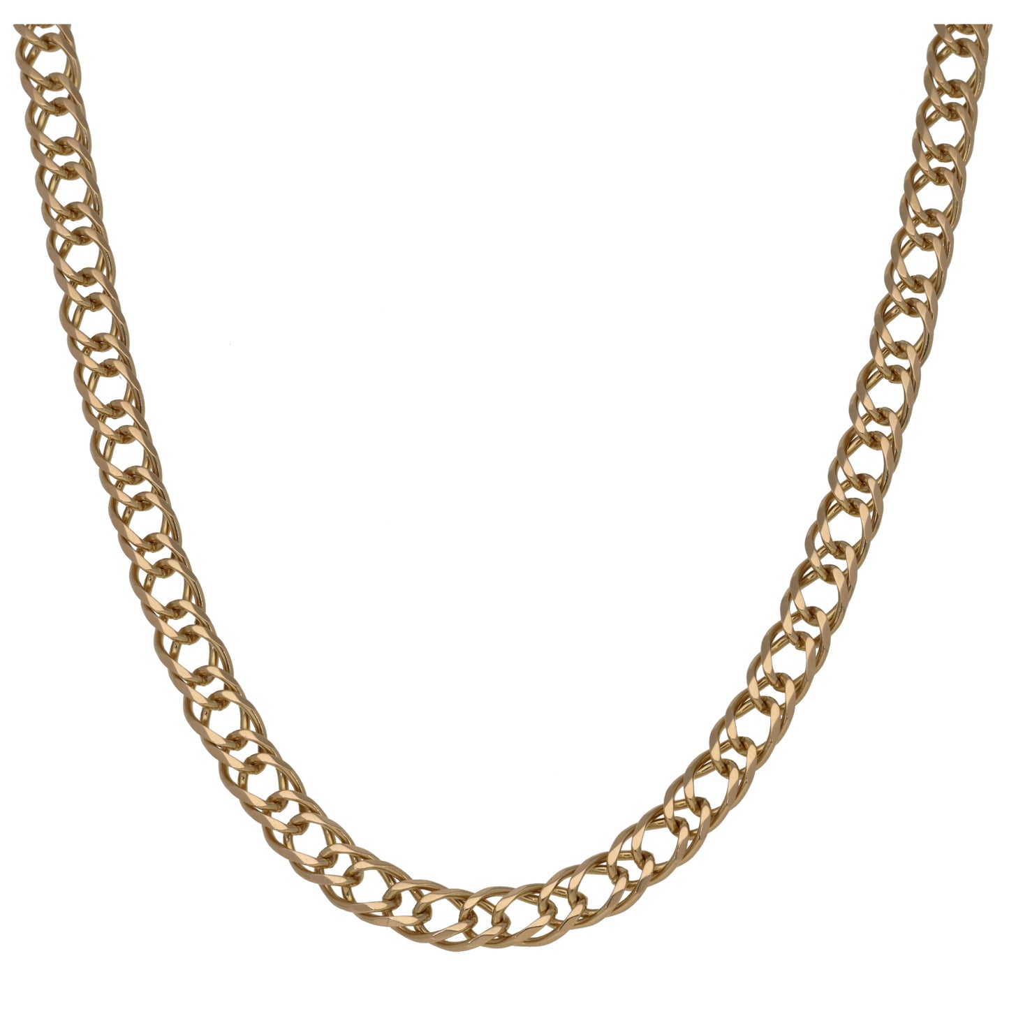9ct Gold Double Curb Chain 22"