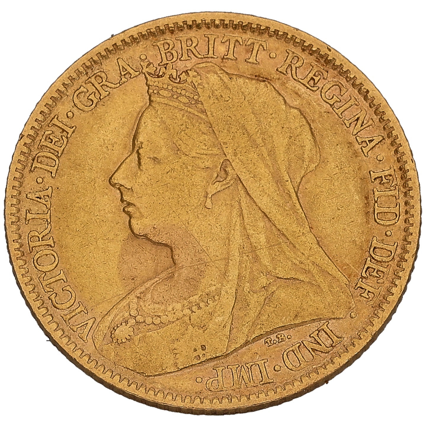 22ct Gold Queen Victoria Half Sovereign Coin 1895