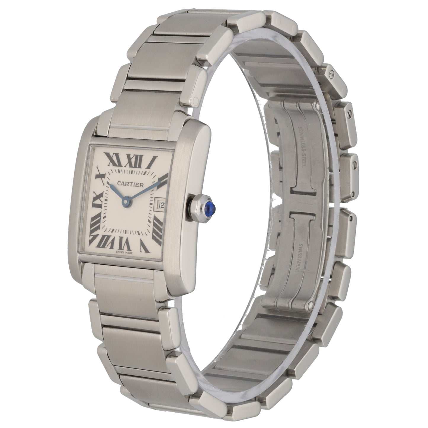 Cartier Tank Francaise 2465 25mm Stainless Steel Watch